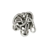 Zdjęcie Stylowy uchwyt z odlewu metalowego do mebli H.6xL.6xP.1 cm