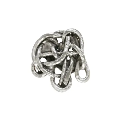 Zdjęcie Stylowy uchwyt z odlewu metalowego do mebli H.6xL.6xP.1 cm