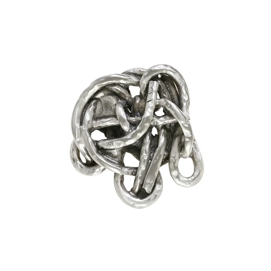 obrazek 1 Stylowy uchwyt z odlewu metalowego do mebli H.6xL.6xP.1 cm