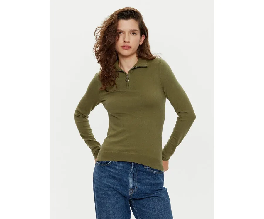 obrazek 1 Vero Moda Sweter Happiness 10317993 Zielony Slim Fit