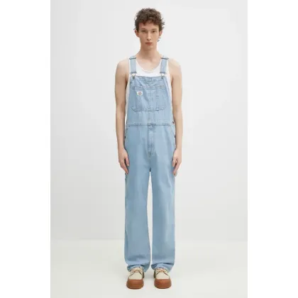 Zdjęcie Dickies ogrodniczki jeansowe Dickies Classic Denim Bib Vintage Aged Blue męskie kolor niebieski DK0A4XYAC151