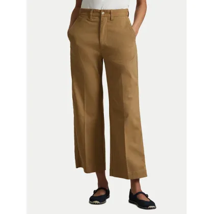 Zdjęcie Polo Ralph Lauren Spodnie materiałowe 211873988001 Beżowy Wide Leg