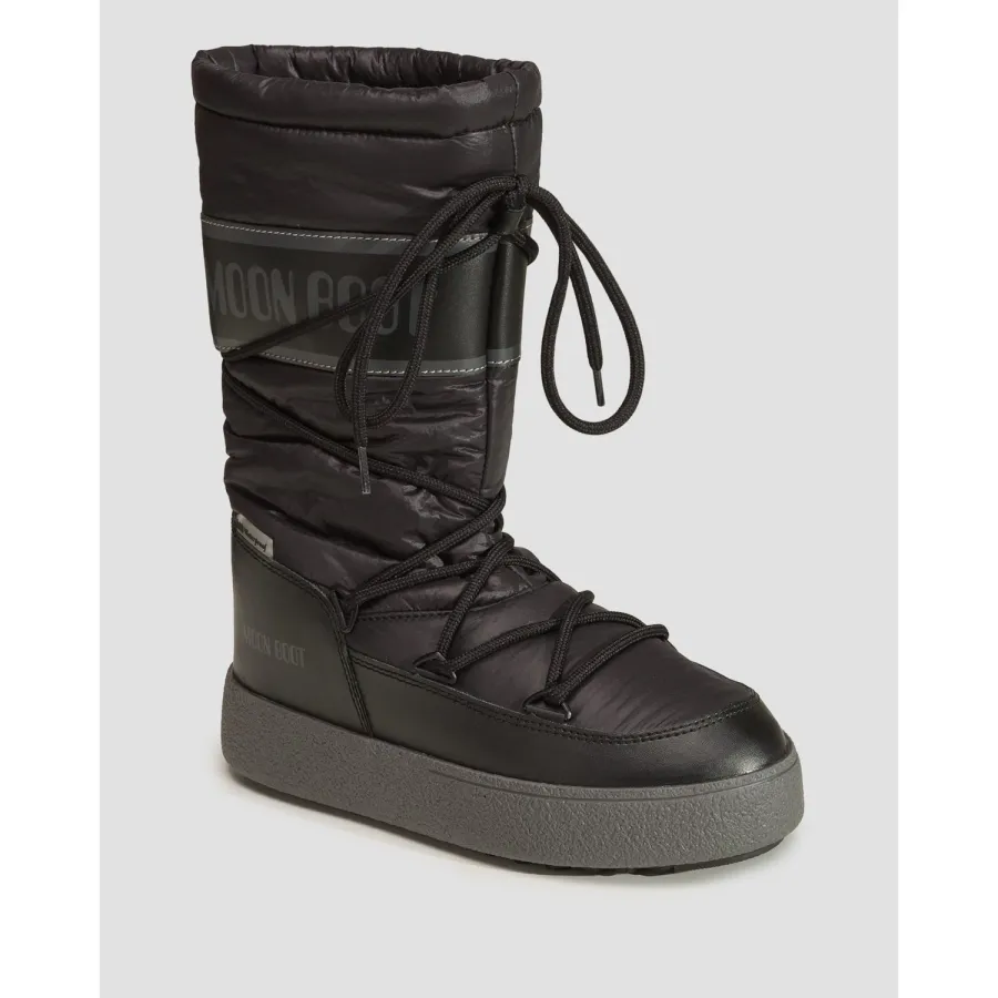 obrazek 1 Śniegowce Damskie Moon Boot Ltrack High Nylon Wp Czarne