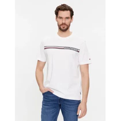 Zdjęcie Tommy Hilfiger T-Shirt Monotype MW0MW33688 Biały Regular Fit
