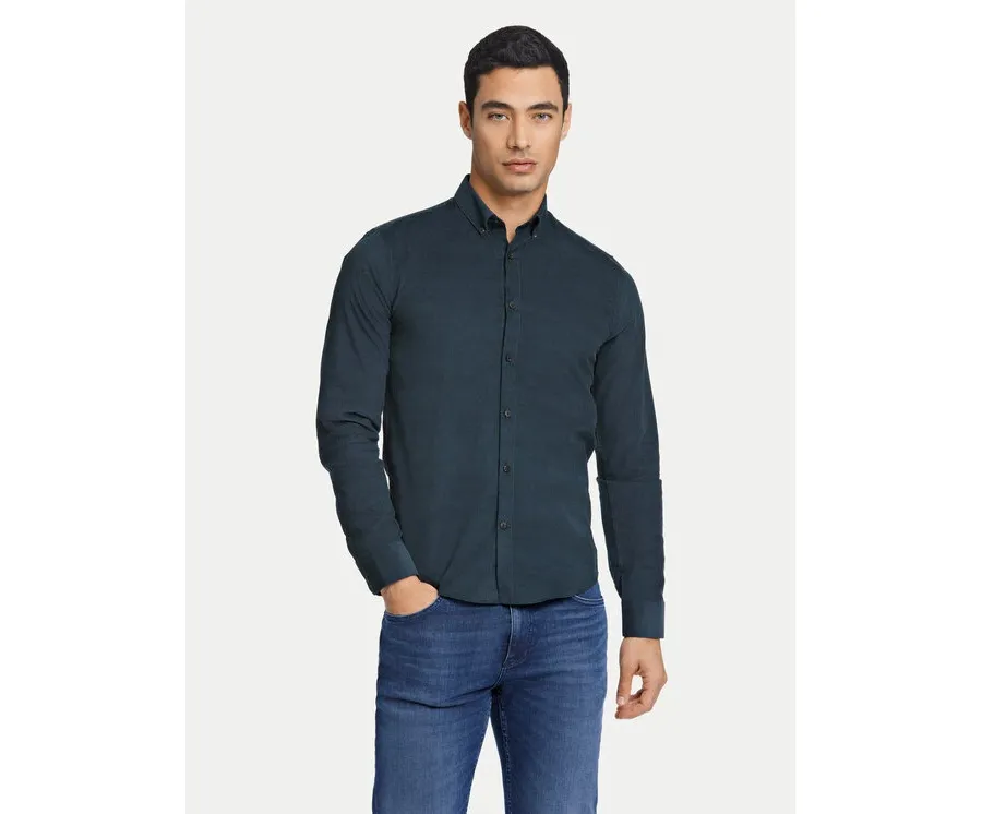 obrazek 1 Lindbergh Koszula 30-203248A Zielony Relaxed Fit