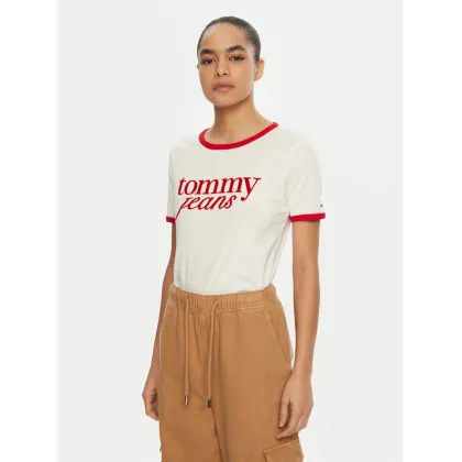 Zdjęcie Tommy Jeans T-Shirt DW0DW19449 Biały Relaxed Fit