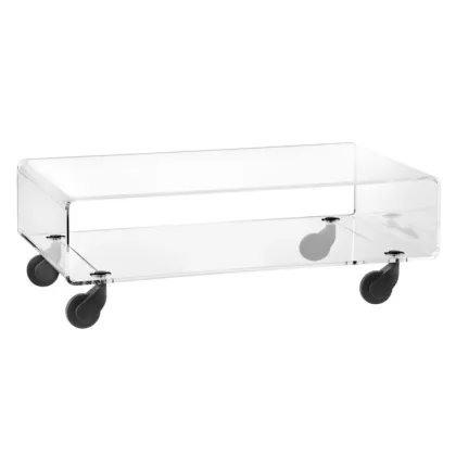 Zdjęcie Designerski stolik kawowy z pleksi na kółkach