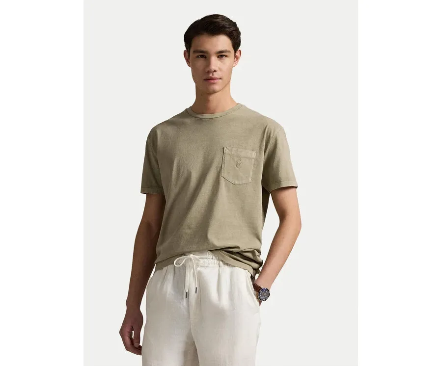 obrazek 1 Polo Ralph Lauren T-Shirt 710969628006 Khaki Custom Slim Fit