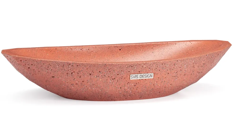 obrazek 1 Unikalna umywalka 60 cm DIAMOND HARDCORE – ceglasty, bez dekoru, bez lakieru