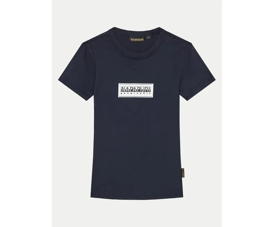 obrazek 1 Napapijri T-Shirt Chamois NP0A4HYL M Granatowy Regular Fit