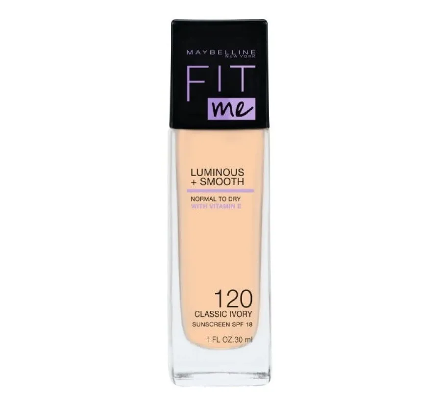 obrazek 1 Maybelline Fit Me Luminous & Smooth podkład do twarzy, 120 Classic Ivory Classic Ivory 30 ml