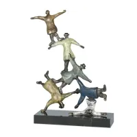 Picture Amazing plated bronze statuette