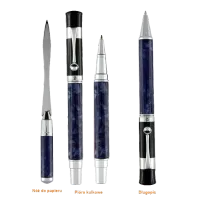 Picture Set of blue stationery