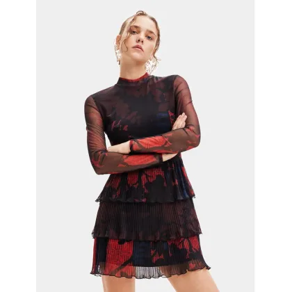 Zdjęcie Desigual Sukienka codzienna 23WWVK78 Czerwony Regular Fit