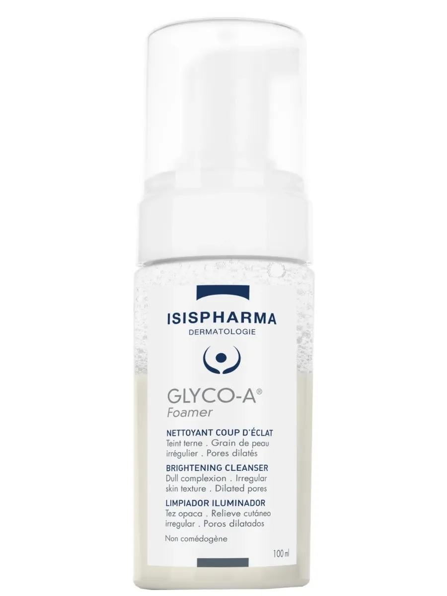 obrazek 1 Isispharma Glyco A - Pianka oczyszczająca i rozświetlająca skórę 100ml 100 ml