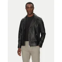 Zdjęcie Liu Jo Kurtka skórzana QA5246 P0385 Czarny Regular Fit