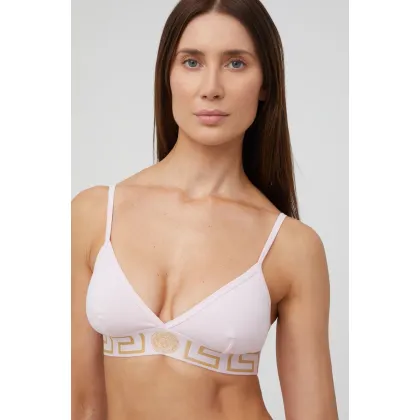 Zdjęcie Versace biustonosz kolor różowy gładki 1000656