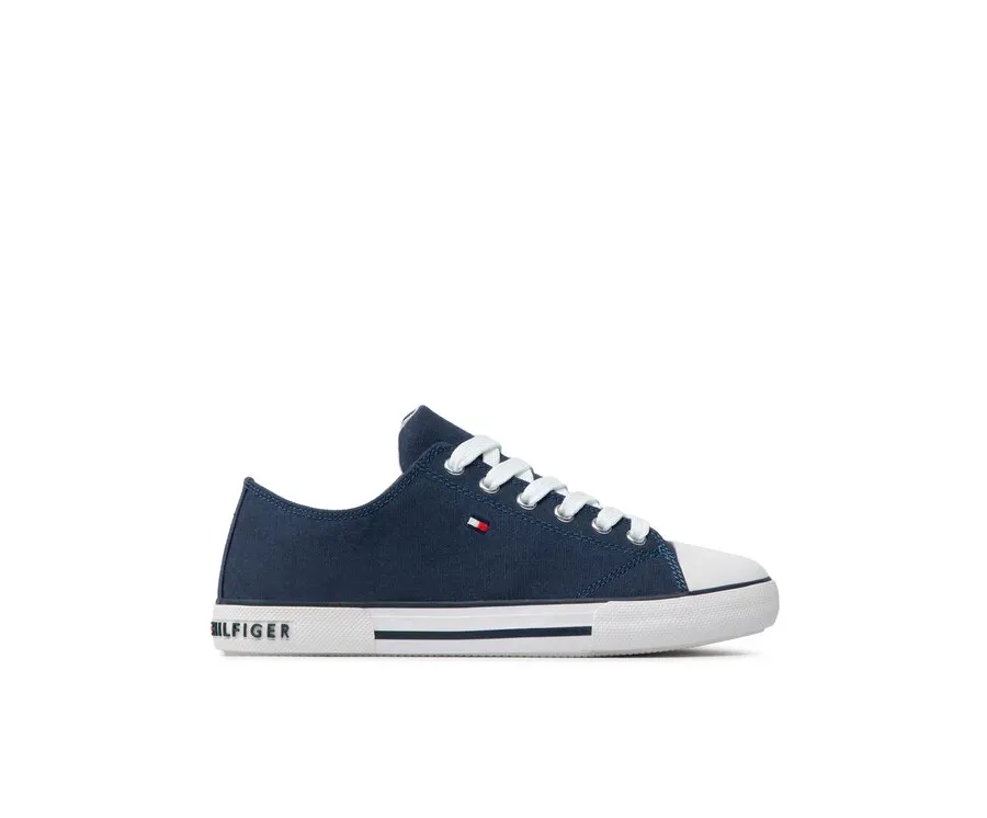 obrazek 1 Tommy Hilfiger Trampki Low Cut Lace-Up Sneaker T3X4-32207-0890 S Granatowy