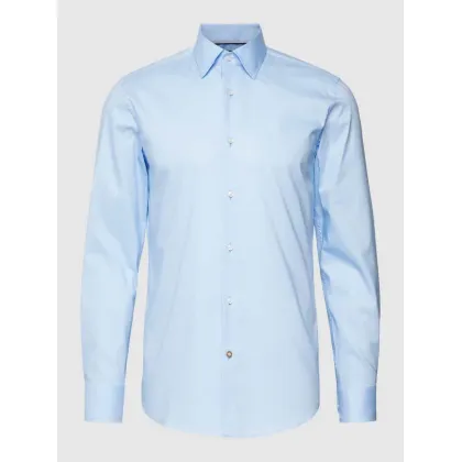 Zdjęcie Koszula biznesowa o kroju slim fit z kołnierzykiem typu kent model ‘Hank Kent’