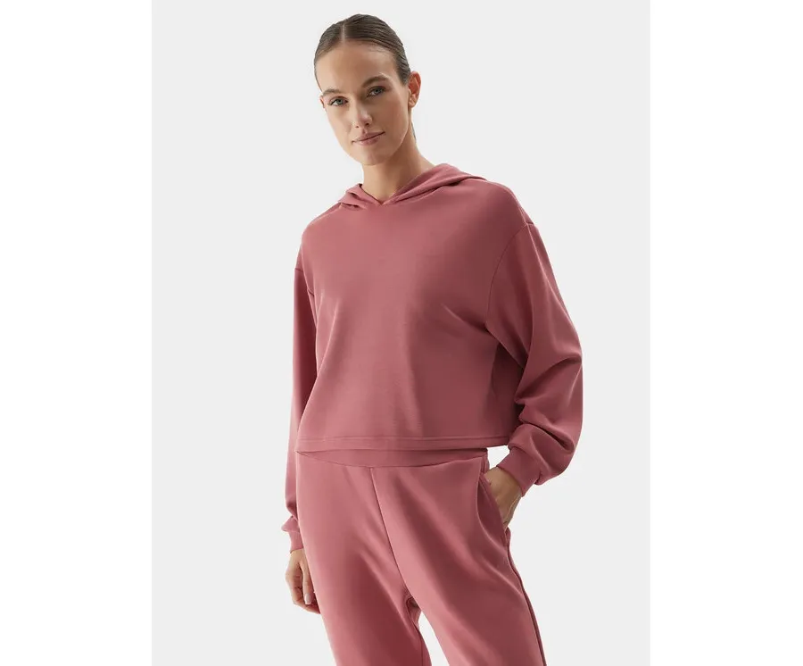 obrazek 1 4F Bluza 4FAW23TSWSF702 Czerwony Regular Fit