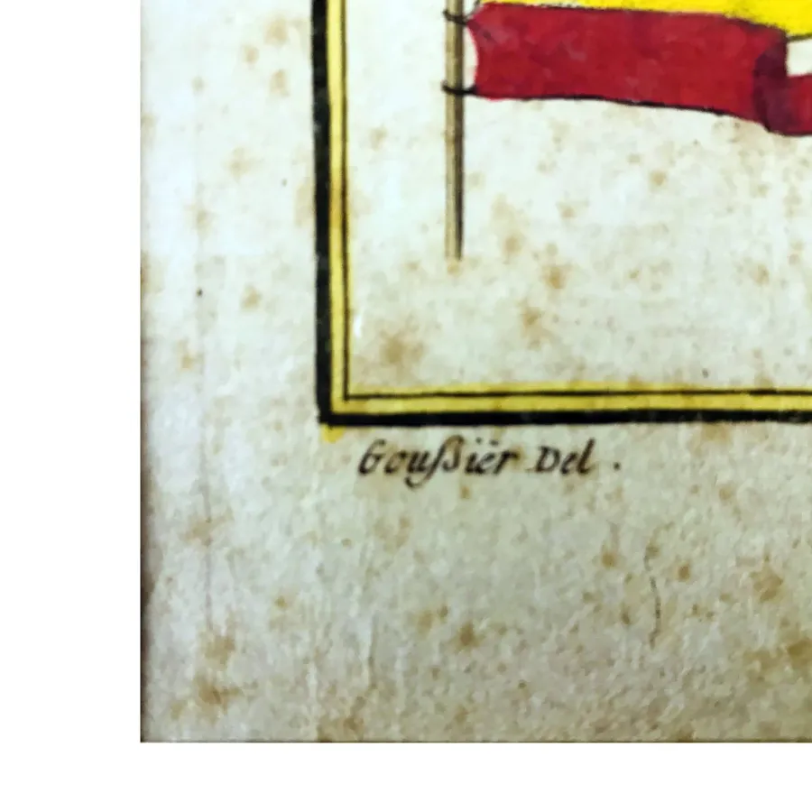 obrazek 2 Flagi morskie z encyklopedii Diderota i D’Alemberta, około 1770 r