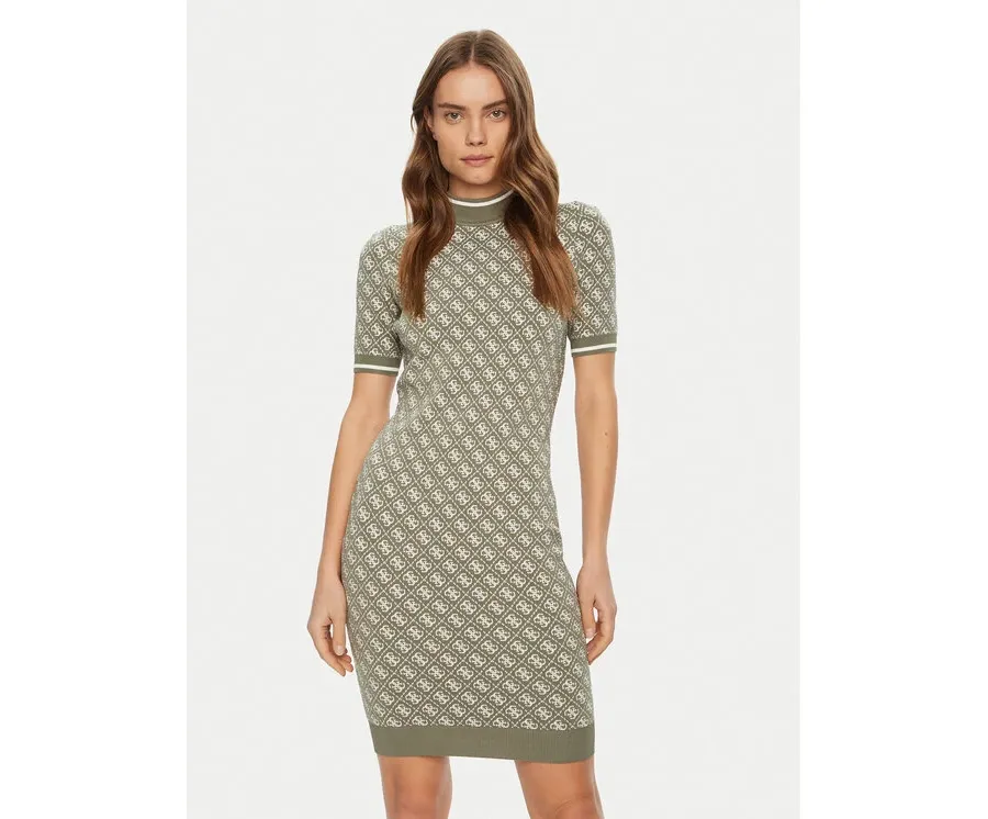 obrazek 1 Guess Sukienka dzianinowa W3YK39 Z37K0 Zielony Regular Fit