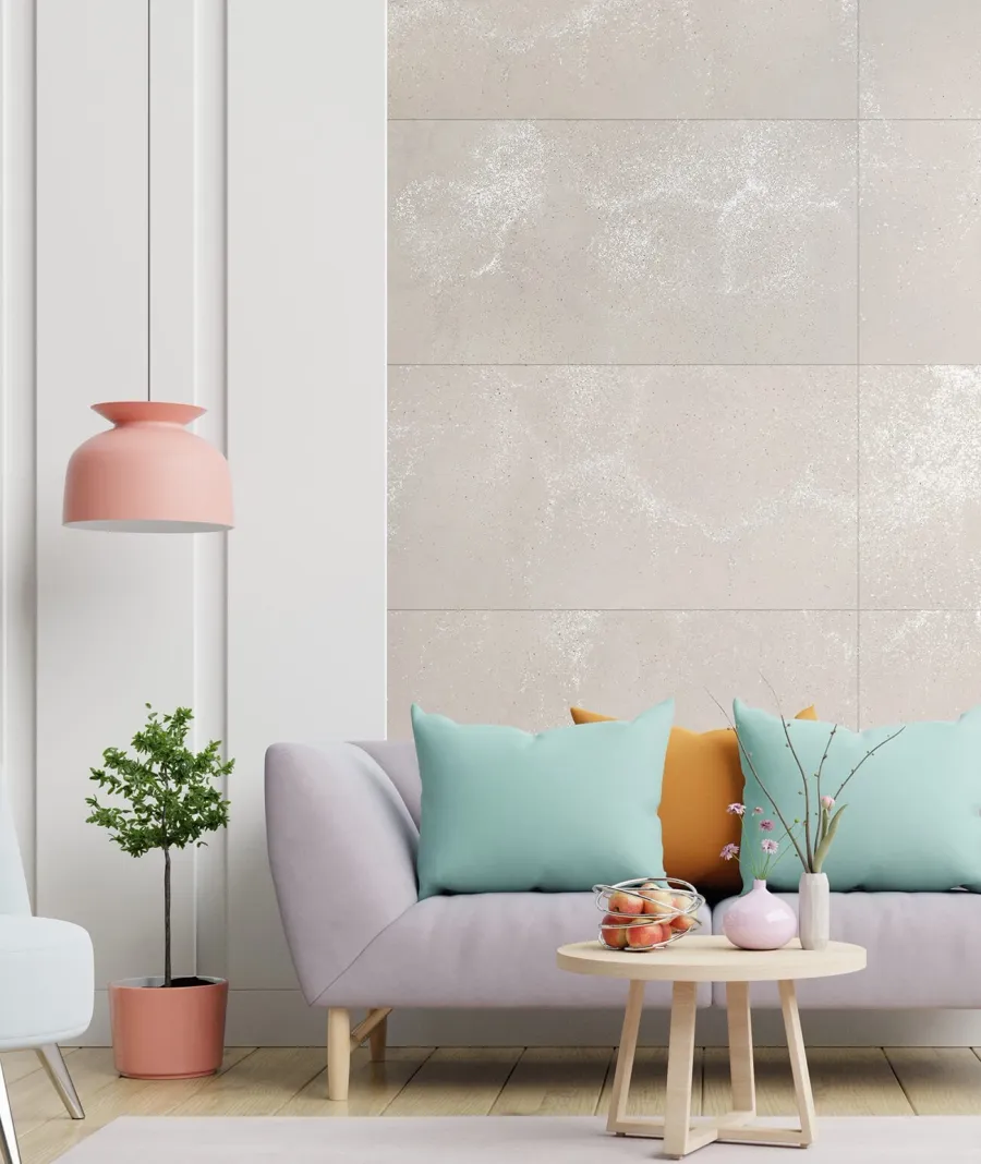 obrazek 1 60x60 cm DS - (cappuccino, srebrne kruszywo) - płyta beton architektoniczny ultralekka