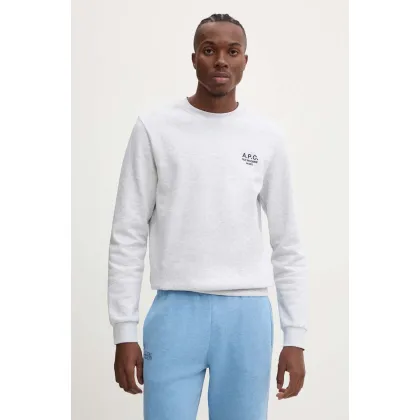 Zdjęcie A.P.C. bluza standard rue madame GOTS kolor szary z aplikacją COHBV.M27913