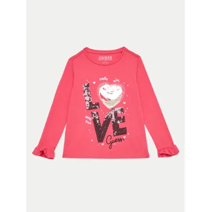 Zdjęcie Guess Bluzka K4BI11 J1314 Różowy Regular Fit