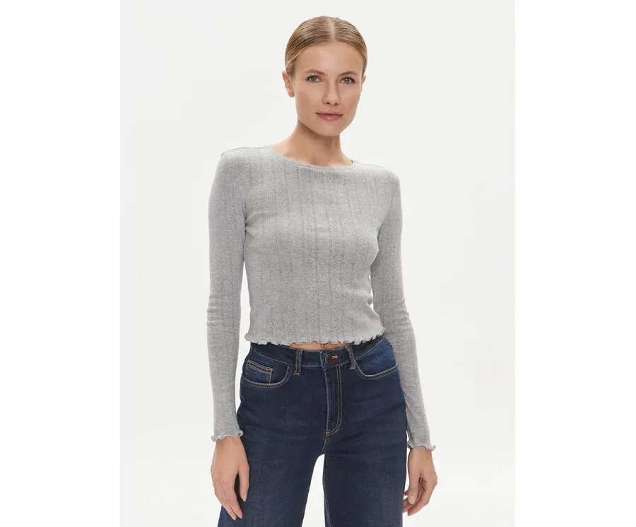 obrazek 1 Noisy May Bluzka Judy 27030919 Szary Slim Fit