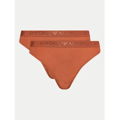 Zdjęcie Emporio Armani Underwear Komplet 2 par stringów 163333 4R235 01656 Brązowy