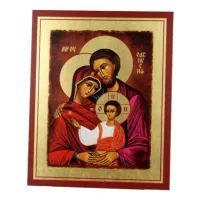Picture Luxurious Gilded Icon of the Holy Family