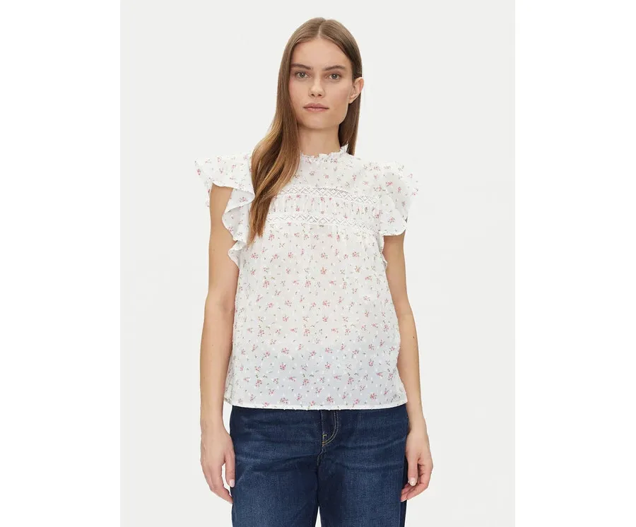 obrazek 1 Vero Moda Bluzka Trine 10301205 Biały Standard Fit
