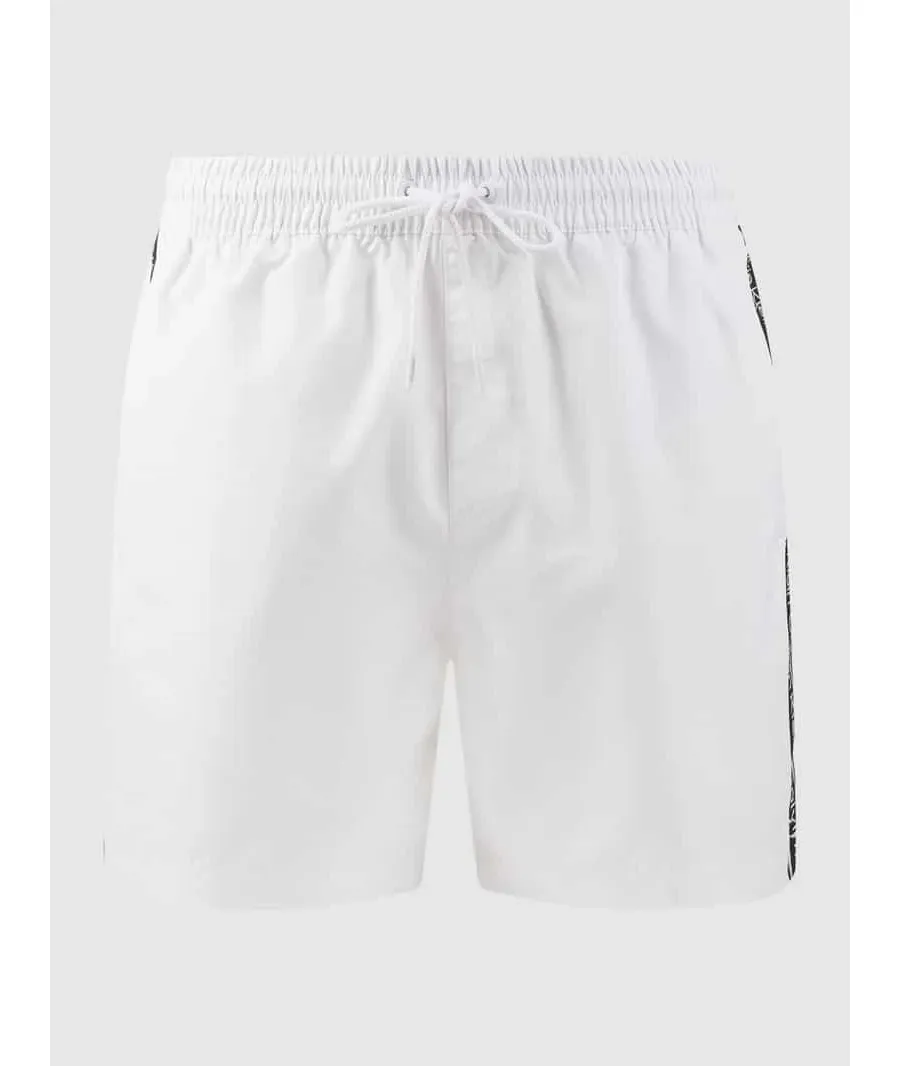 obrazek 1 Spodenki kąpielowe z paskami z logo