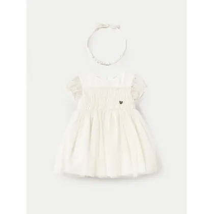 Zdjęcie Mayoral Sukienka elegancka 1902 Écru Regular Fit