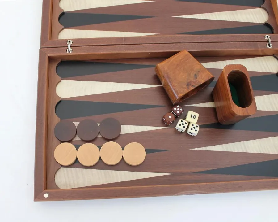 obrazek 2 Zestaw drewniany do gry w backgammon - 49x44 cm