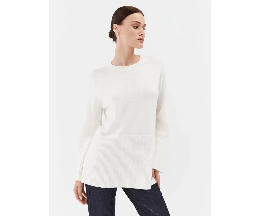 obrazek 1 Marella Sweter Anta 2333664137200 Biały Regular Fit