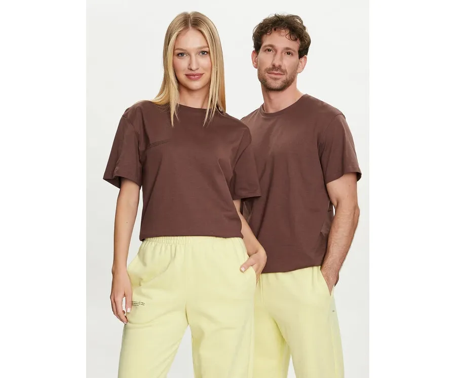obrazek 1 Pangaia T-Shirt 365 With C-Fiber Brązowy Regular Fit