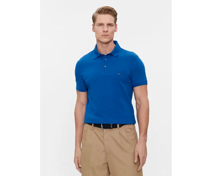 obrazek 1 Tommy Hilfiger Polo 1985 MW0MW17771 Niebieski Slim Fit
