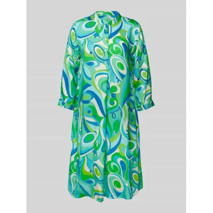 Zdjęcie Sukienka koszulowa o długości do kolan z wiskozy ze wzorem na całej powierzchni