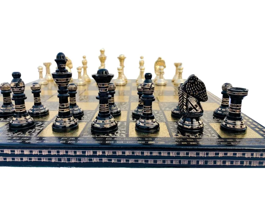 obrazek 4 Prestiżowa kolekcja mosiężnych szachów Imperium Mogołów - The Chess Empire
