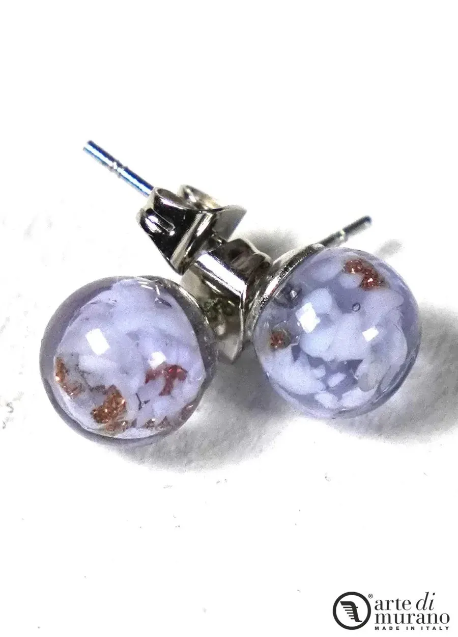 obrazek 1 Eleganckie włoskie kolczyki ze szkła Murano