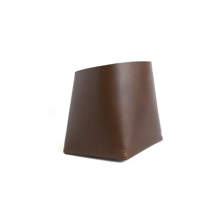 Picture Beautiful Italian leather basket