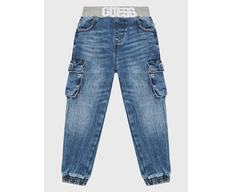 obrazek 1 Guess Jeansy N3RA05 D4GV0 Niebieski Regular Fit