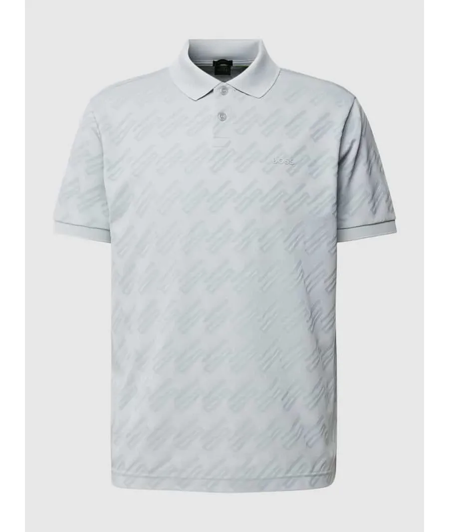 obrazek 1 Koszulka polo o kroju regular fit ze wzorem na całej powierzchni model ‘Pirax’