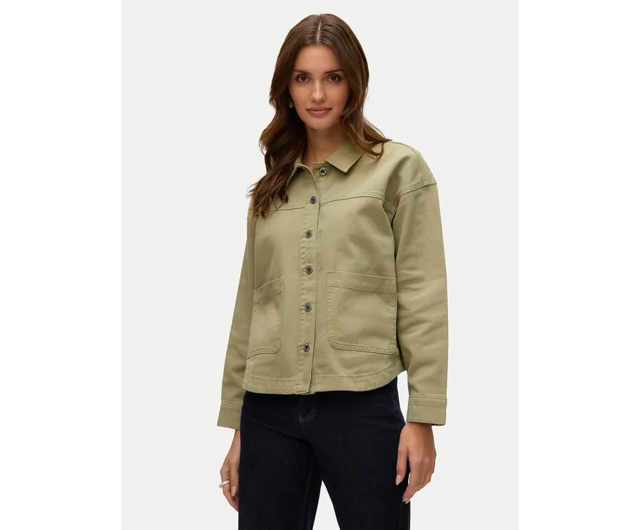 obrazek 1 Vero Moda Koszula jeansowa Jamie 10331693 Zielony Relaxed Fit