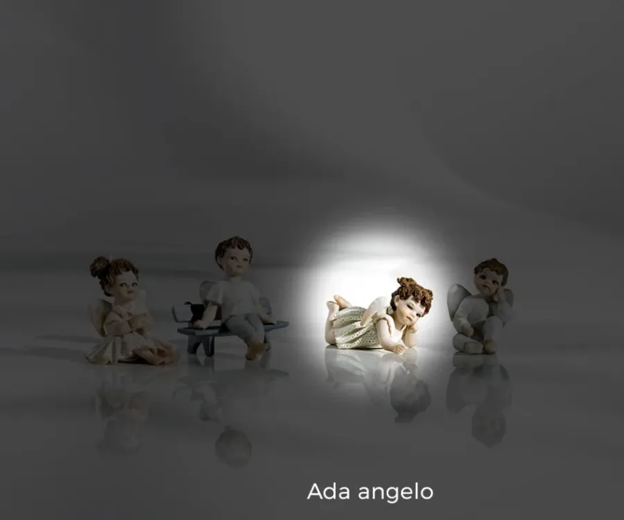 obrazek 1 Piękny porcelanowy aniołek - Sibania