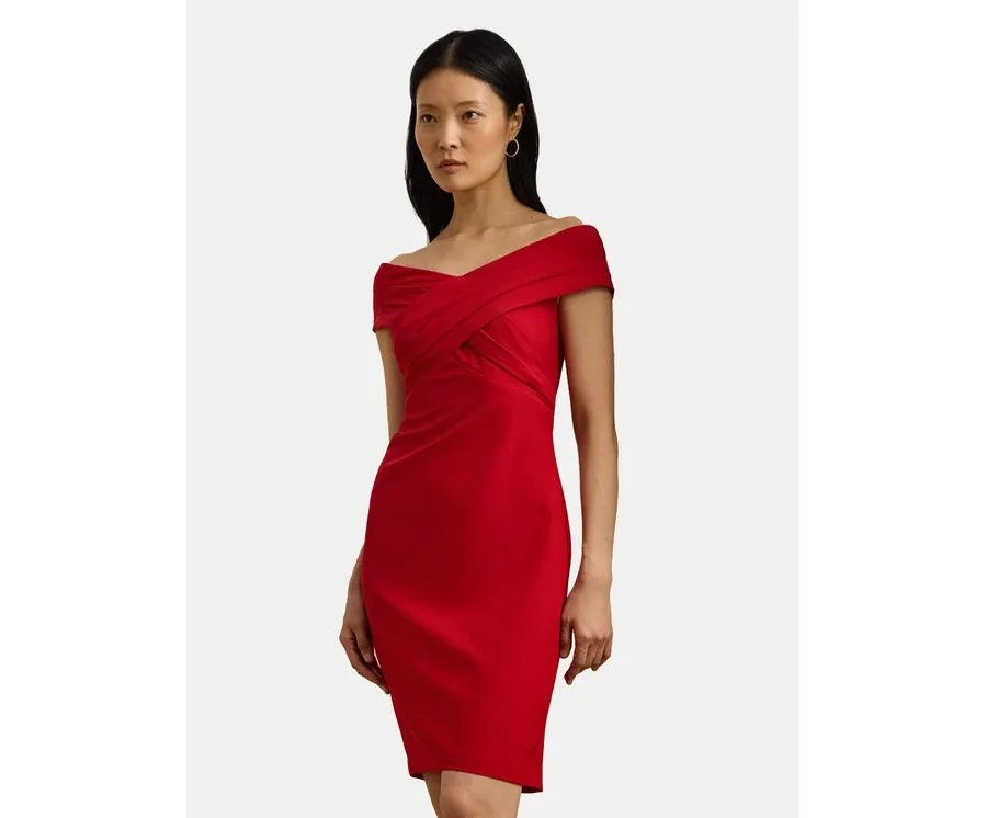 obrazek 1 LAUREN RALPH LAUREN Sukienka koktajlowa 253936390009 Czerwony Slim Fit