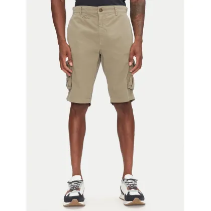 Zdjęcie Aeronautica Militare Szorty materiałowe 251BE066CT1122 Khaki Regular Fit
