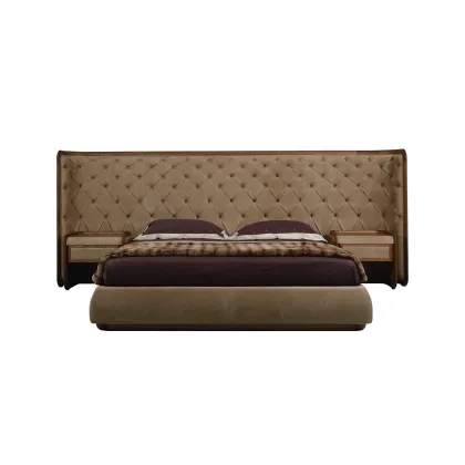 Zdjęcie Stylowe, designerskie łóżko z zagłówkiem, super king size - Ulivi Salotti